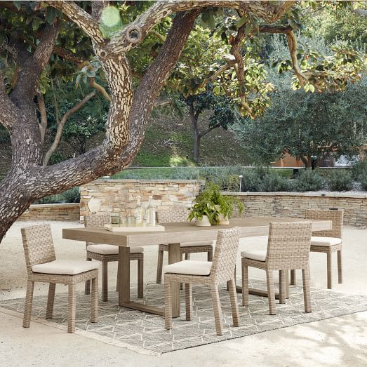 west elm portside outdoor expandable dining table