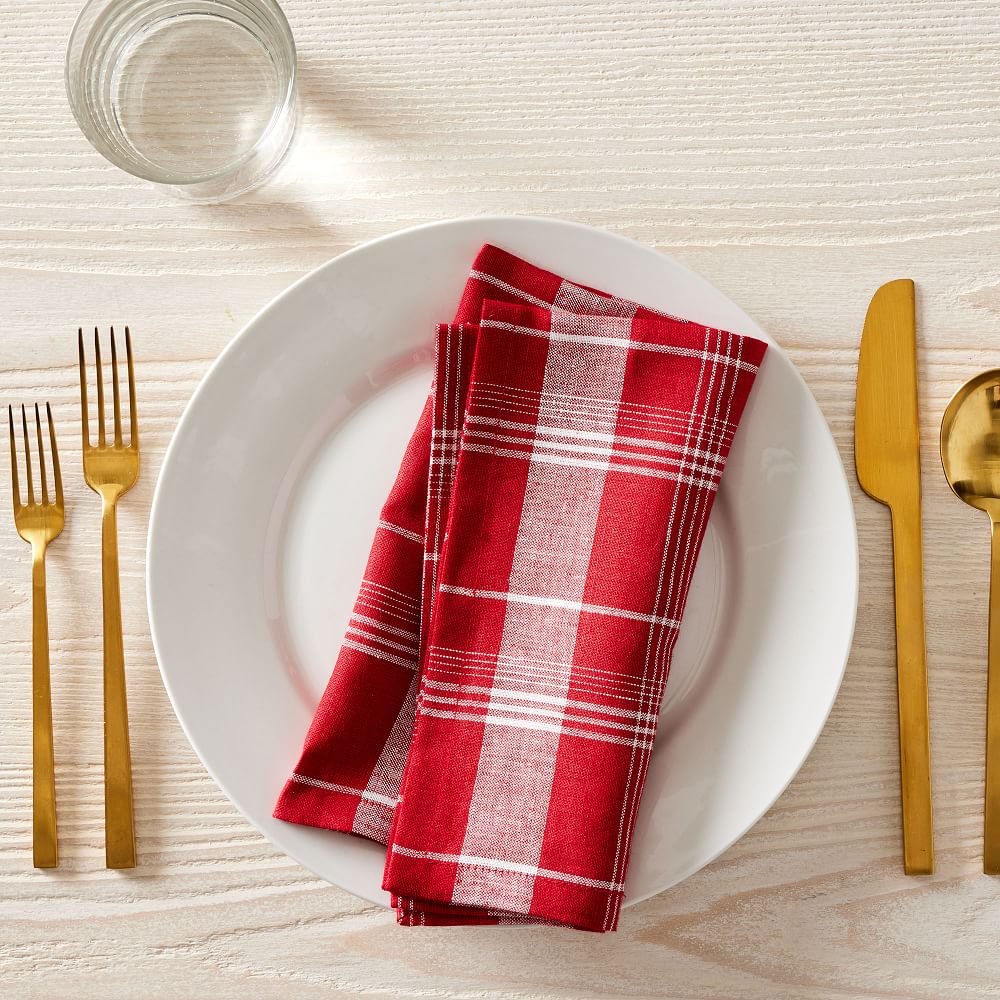 Origin Plaid Napkins West Elm