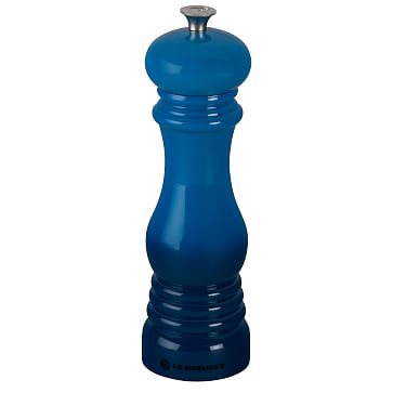le creuset coastal blue salt and pepper