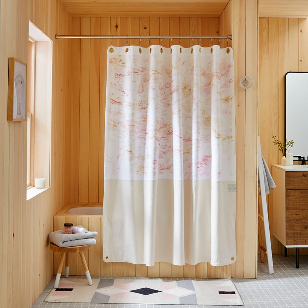 Quiet Town x Ren•Vois Shower Curtain West Elm