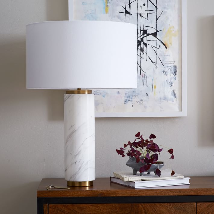 marble pillar lamp