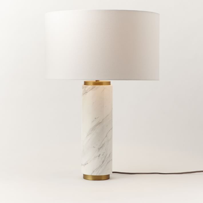 west elm marble lamp