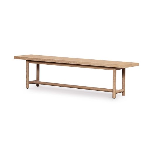 wood bench west elm