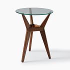 west elm glass end table