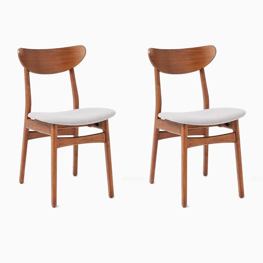 west elm walnut chairs