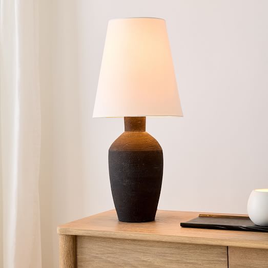 west elm black table lamp