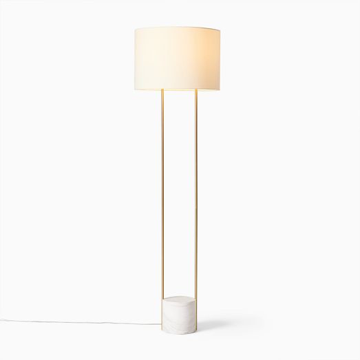 gold floor lamp west elm