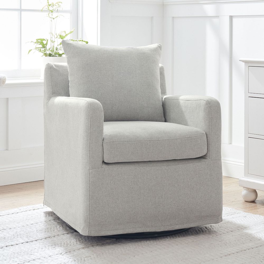 Merritt Slipcover Swivel Glider West Elm