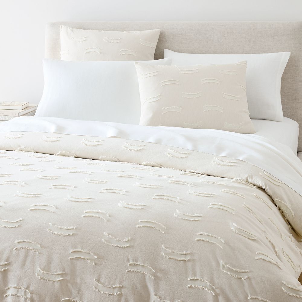 Frayed Edge Duvet Cover & Shams West Elm