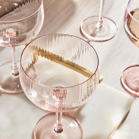 Esme Fluted Wine Glasses West Elm