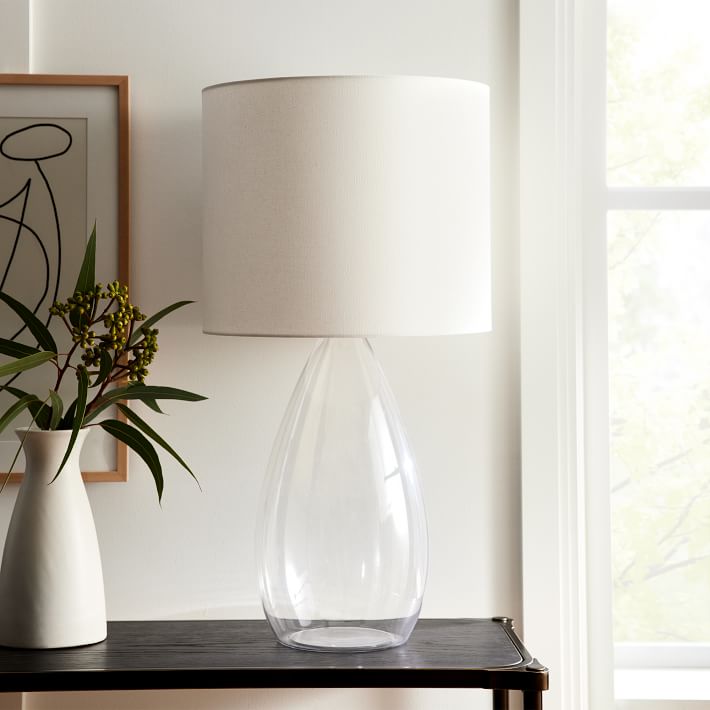 white company glass lamp