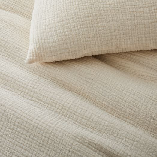 west elm gauze duvet