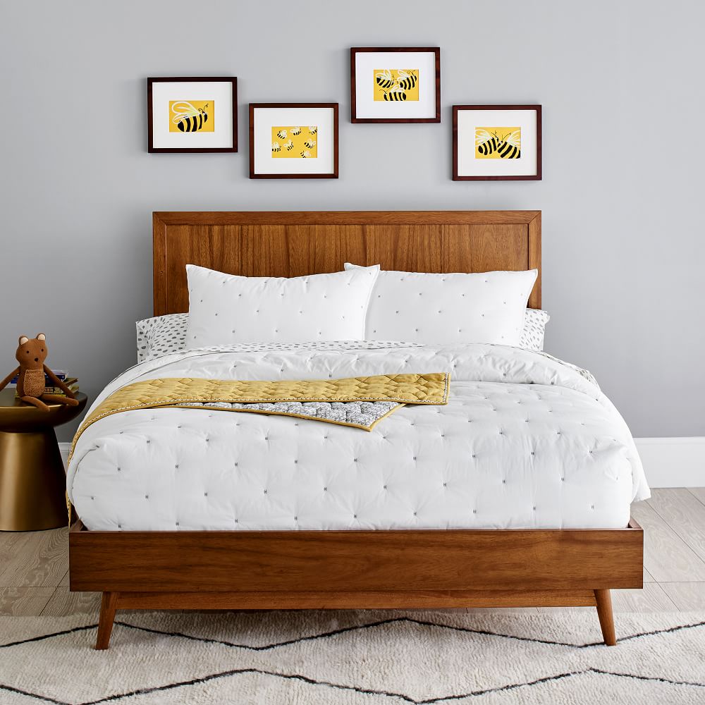 Washed Cotton Toddler Quilt White, Baby Bedding West Elm