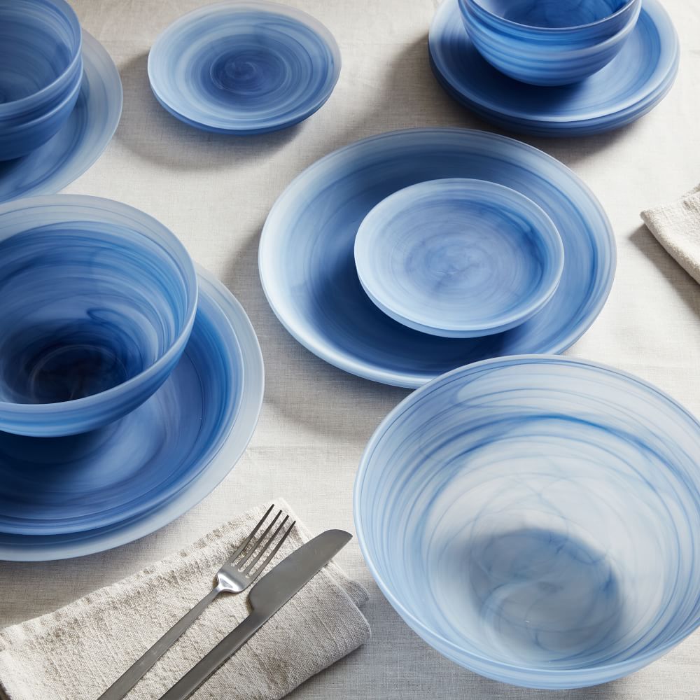 La Jolla Glass Dinnerware Collection West Elm