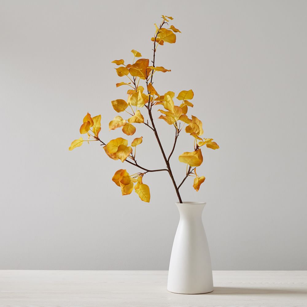 Faux Aspen Leaves Branch West Elm