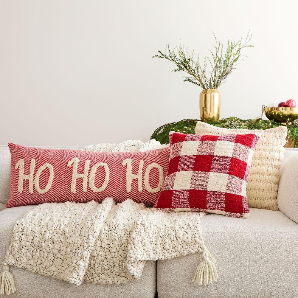 Ho Ho Ho Pillow Cover Set West Elm