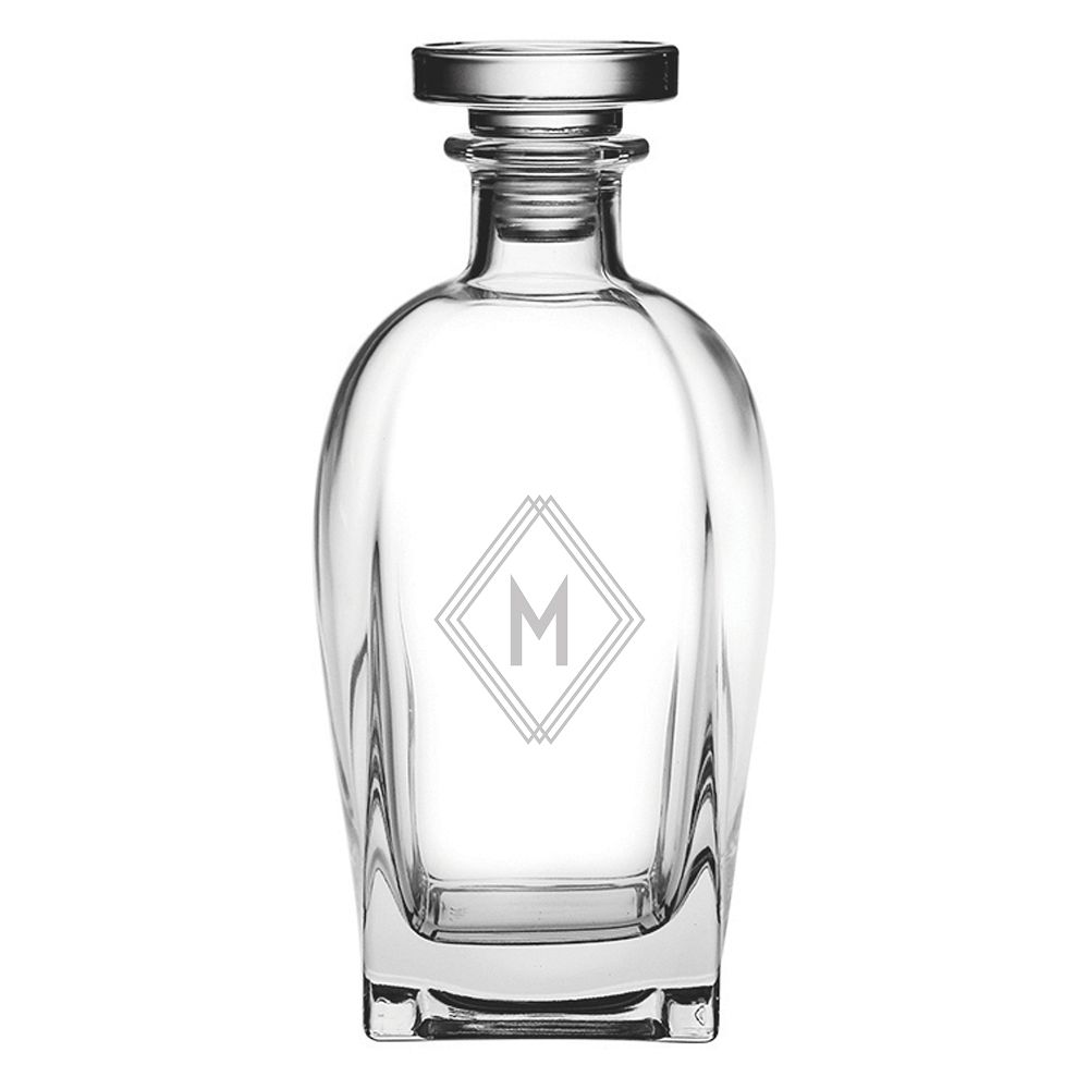 Monogram Rossini Glass Decanter West Elm