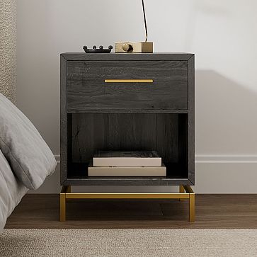 black nightstand west elm