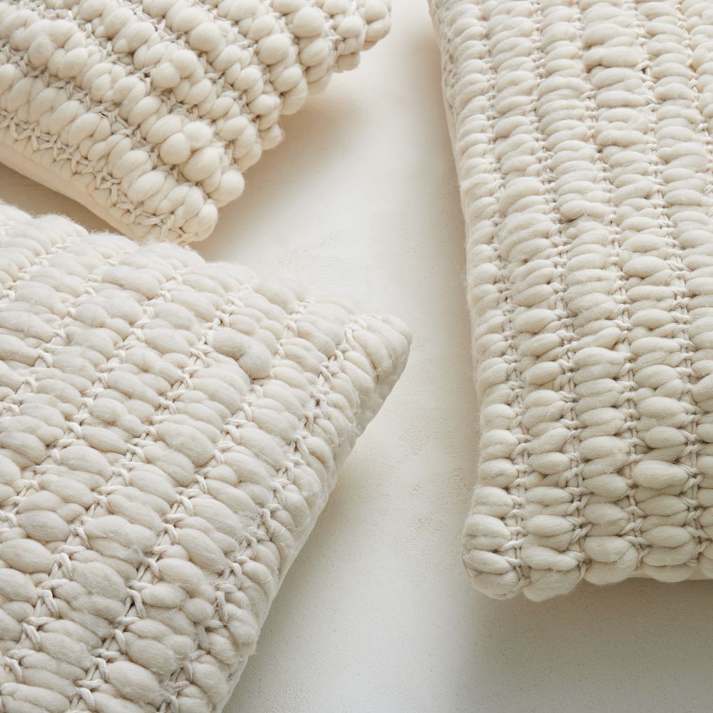 Chunky Knit Pillow Cover West Elm