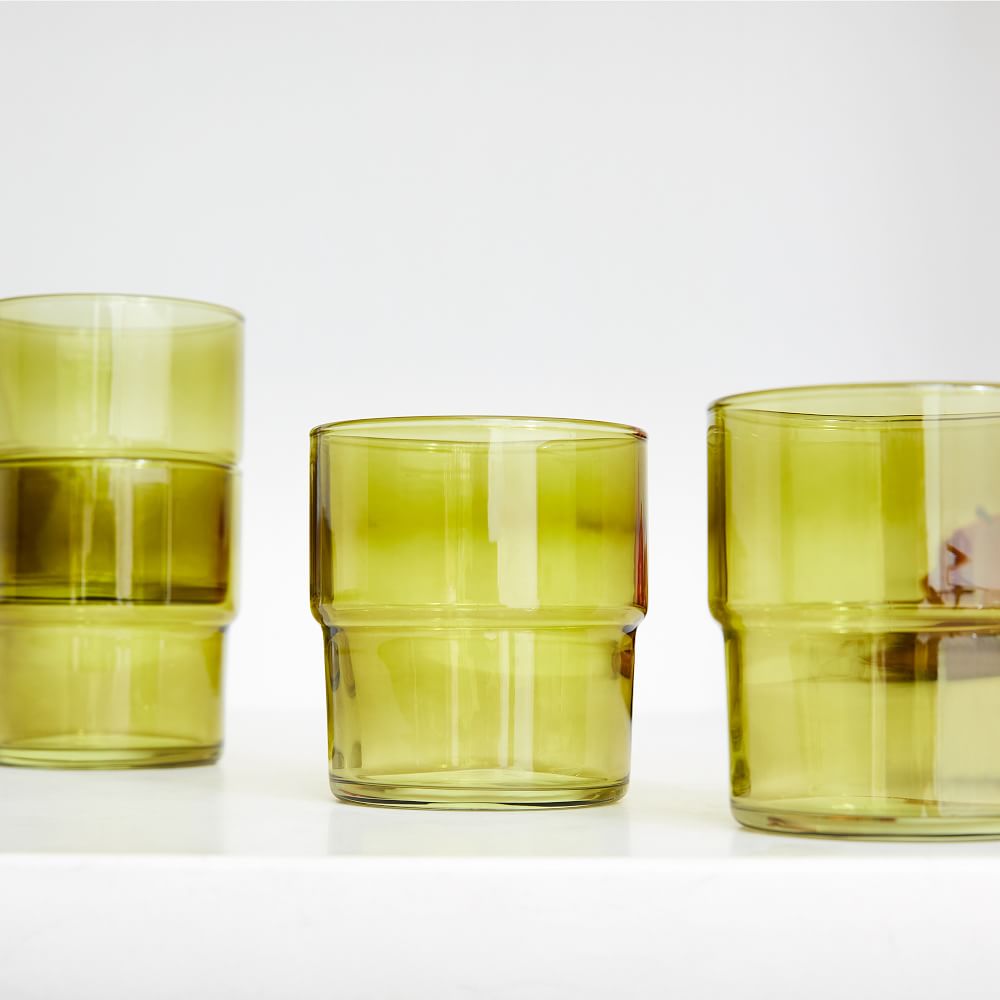 Essential Stacking Drinking Glasses | West Elm