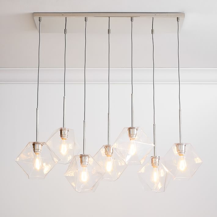 west elm 7 light chandelier