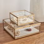 Terrace Gold & Glass Jewelry Boxes | West Elm