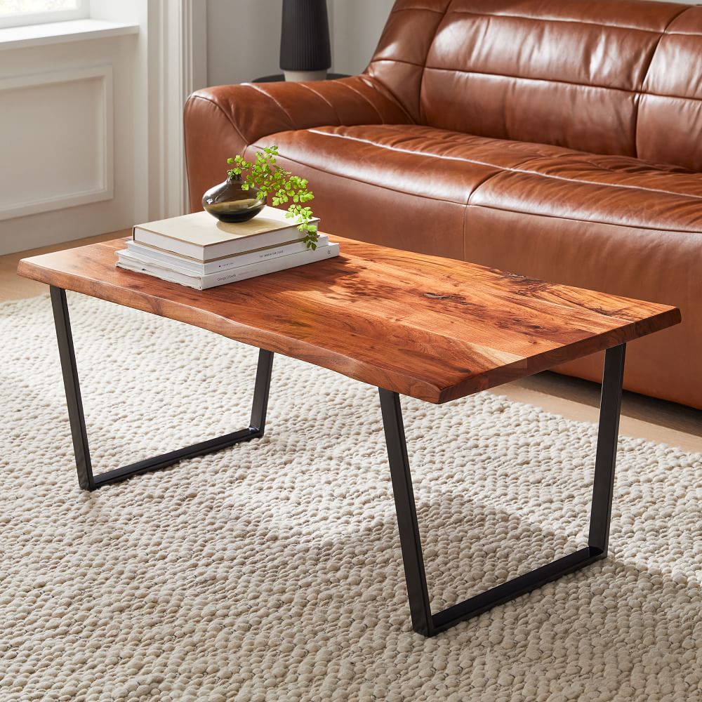 west elm rustic coffee table