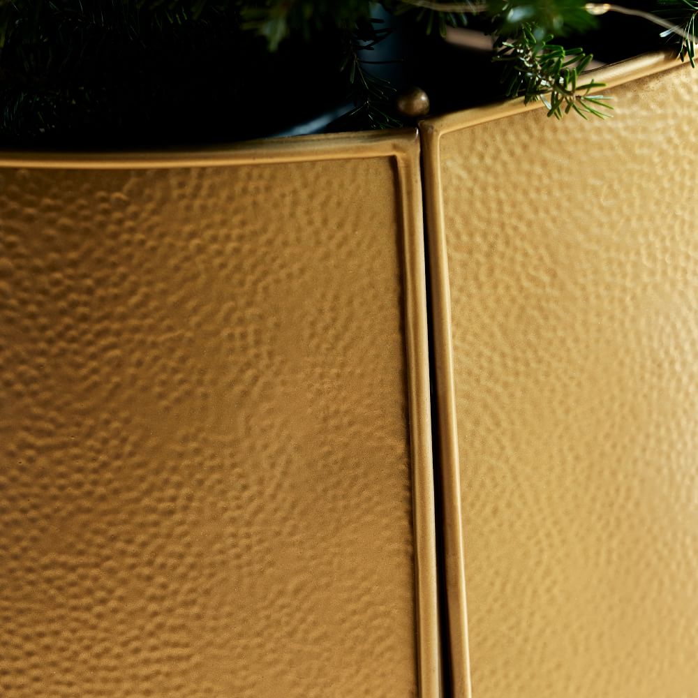 Hammered Metal Tree Collar West Elm