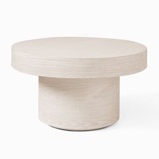 white round pedestal coffee table