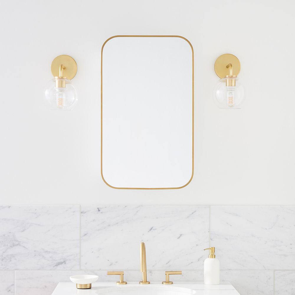 Seamless Medicine 21"x34", Antique Brass West Elm