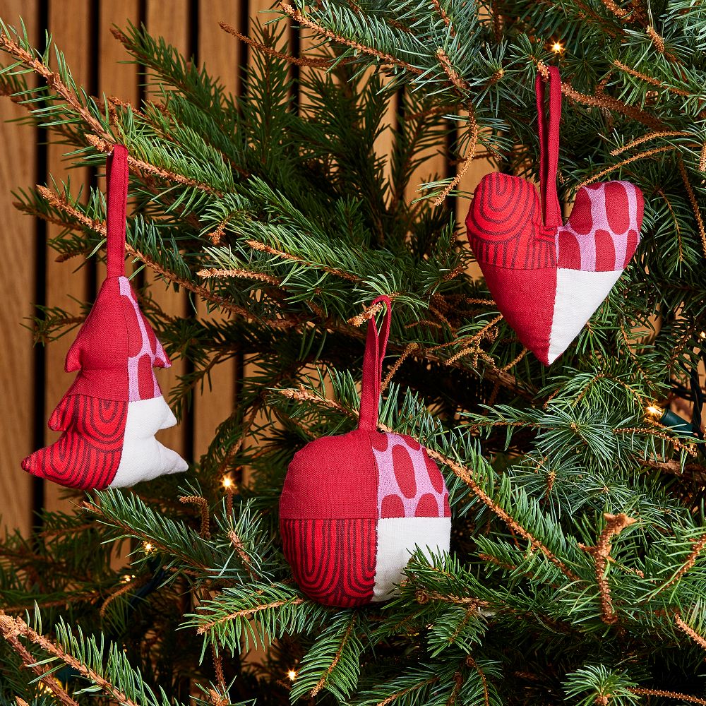 Marimekko Patchwork Ornaments Set of 3 West Elm