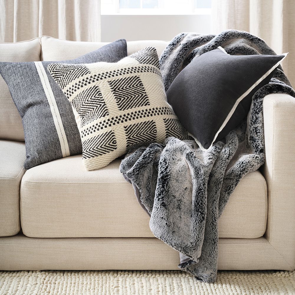 Gray Area Pillow Cover & Throw Set West Elm