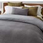 European Flax Linen Mini Waffle Duvet 