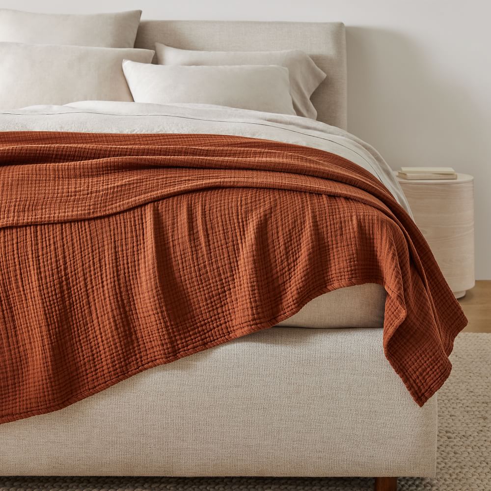 Dreamy Gauze Cotton Blanket West Elm