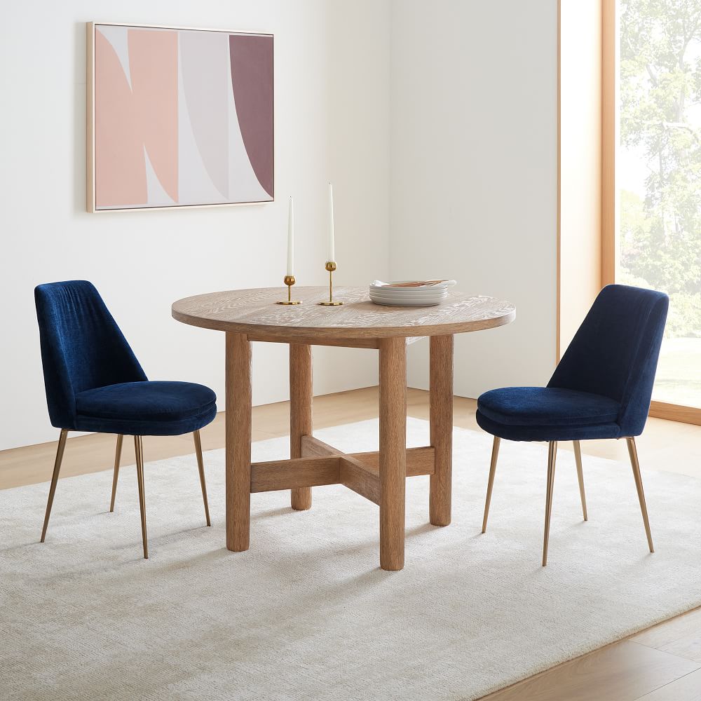Open Box Finley LowBack Upholstered Dining Chair (Set of 2) West Elm