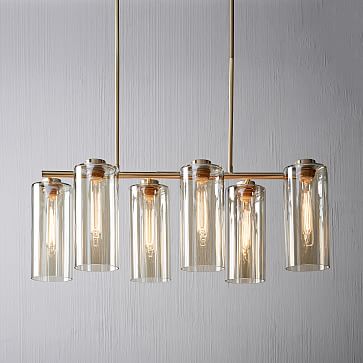 cylinder glass chandelier