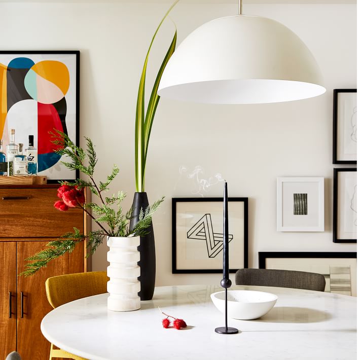 west elm sculptural single pendant