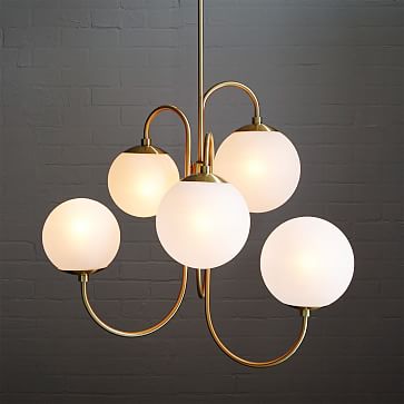 pelle asymmetrical chandelier