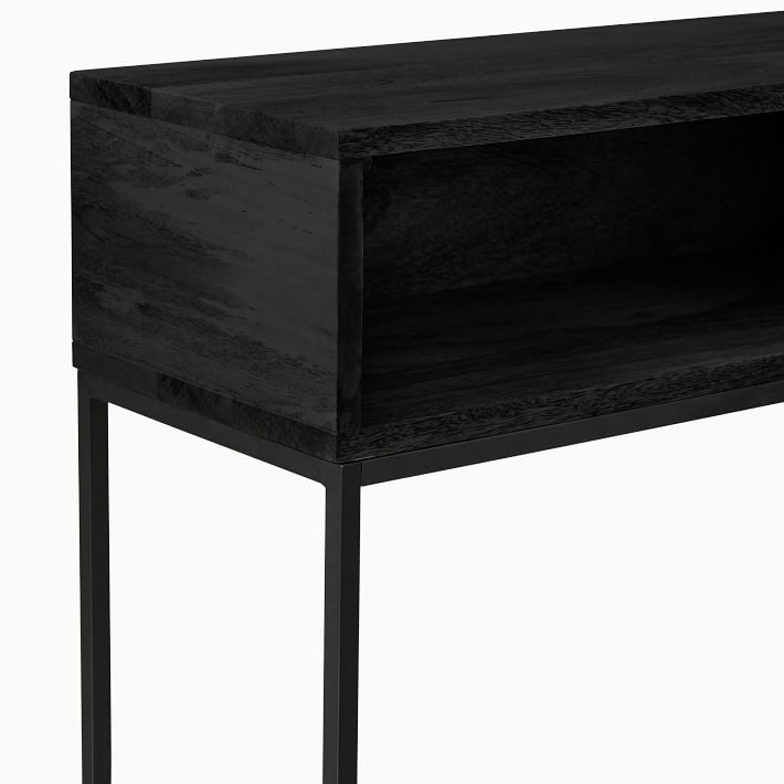 west elm industrial skinny console