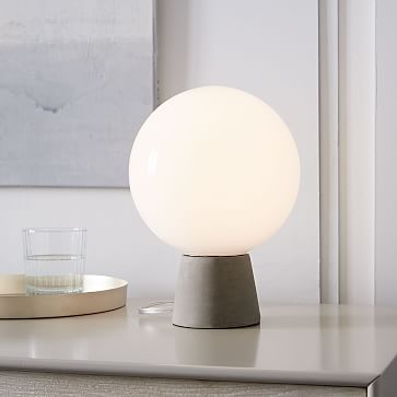 west elm concrete lamp