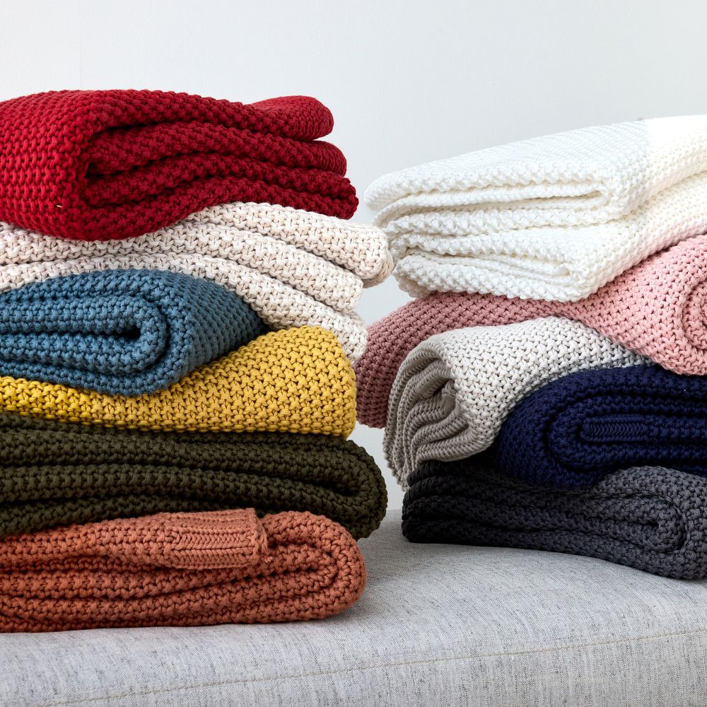 Cotton Knit Throws West Elm