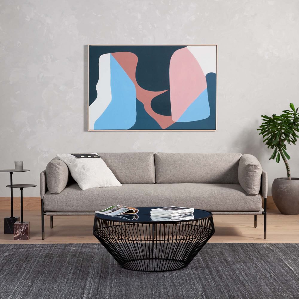 Geometric Marble Base Side Tables (14") West Elm