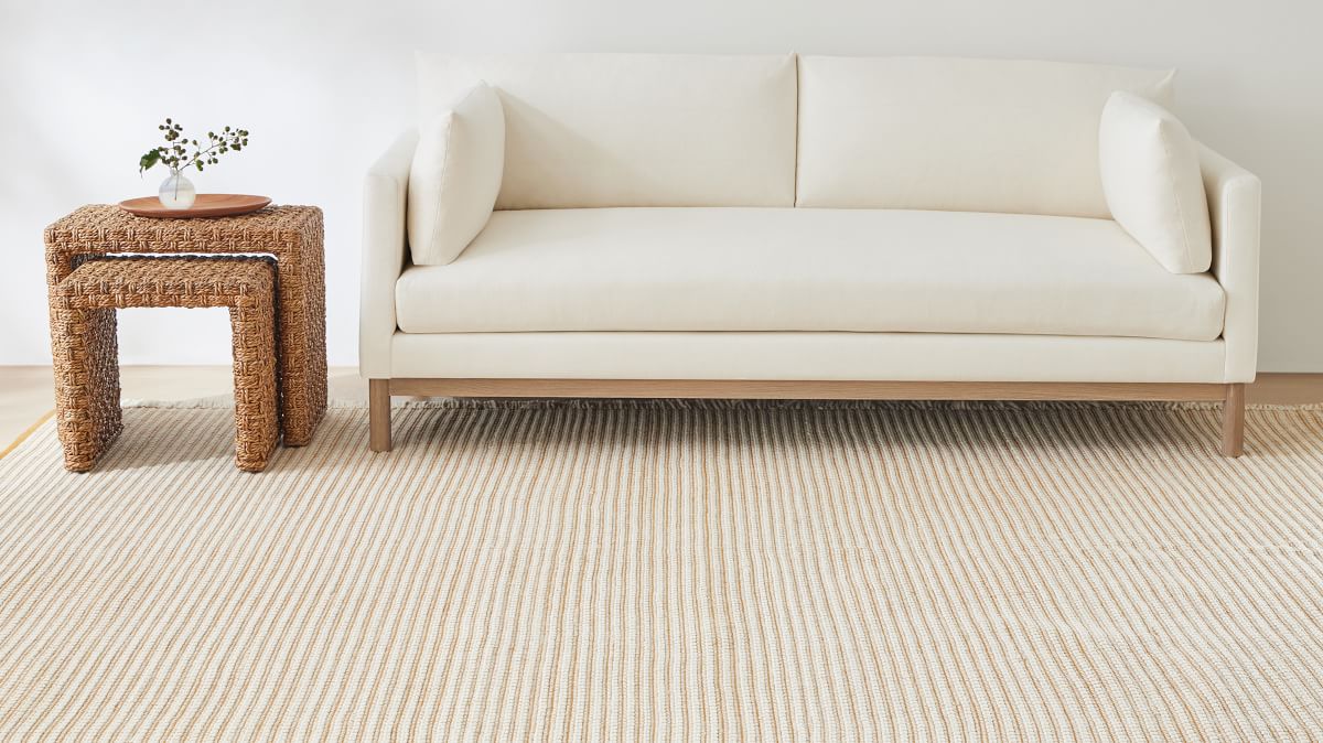 Mini Grid Fringe Rug | West Elm