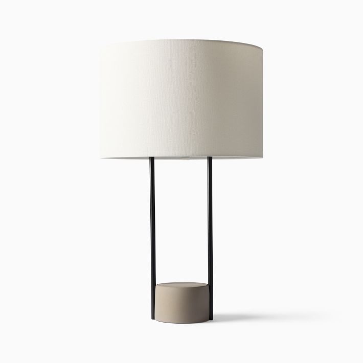 west elm concrete lamp