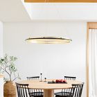 west elm perforated single led chandelier