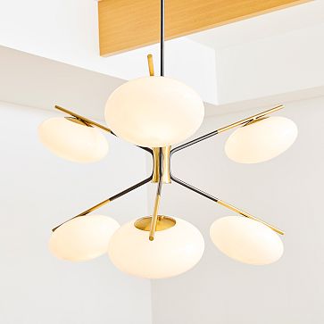 west elm champignon chandelier