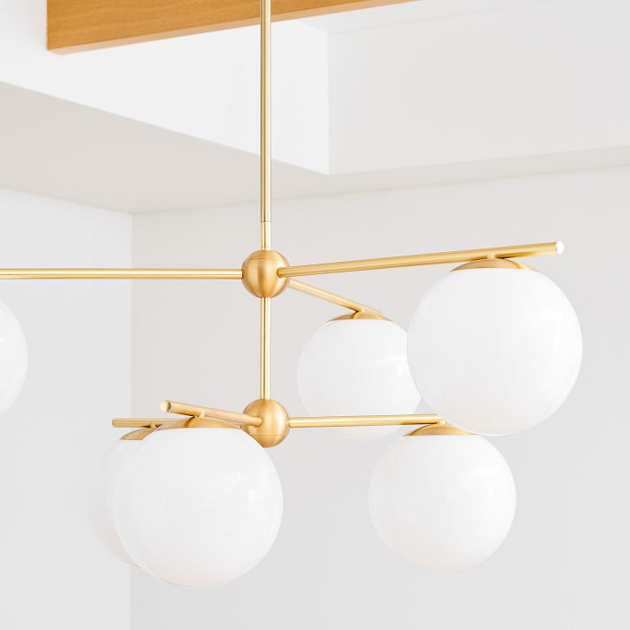 west elm sphere stem chandelier