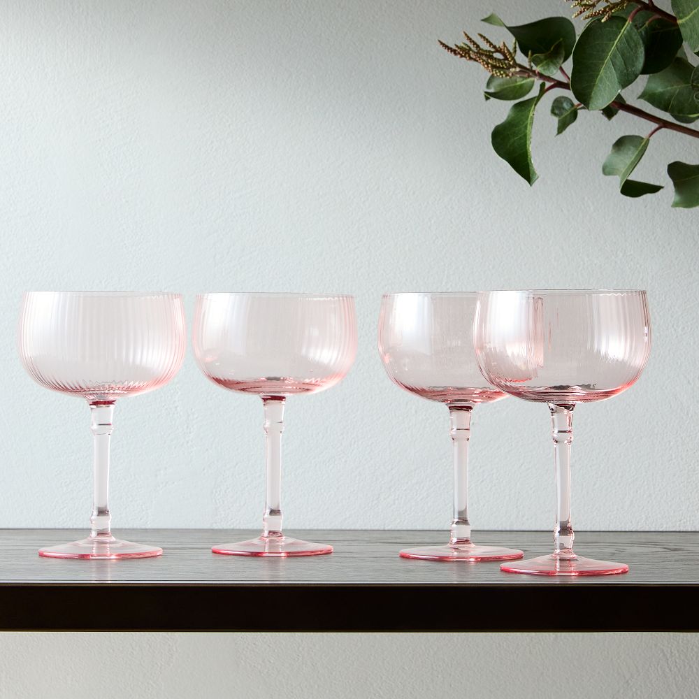 Esme Fluted Wine Glasses West Elm