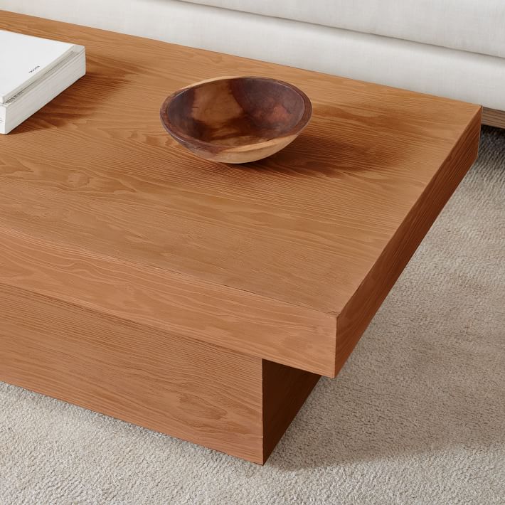 west elm volume pedestal coffee table