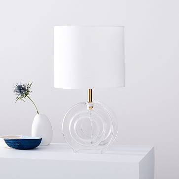 glass table lamp small